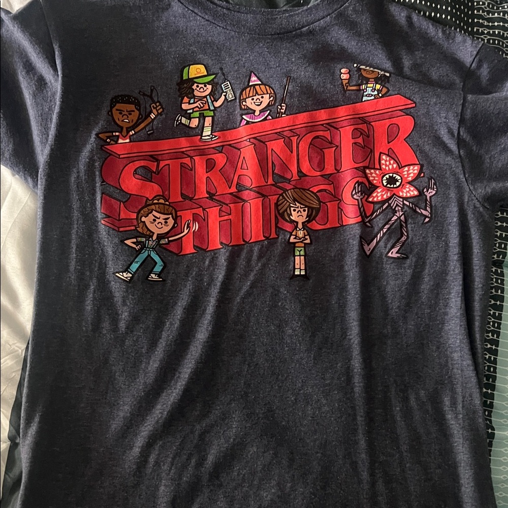 Old Navy Stranger Things Graphic Tee - Black and Red